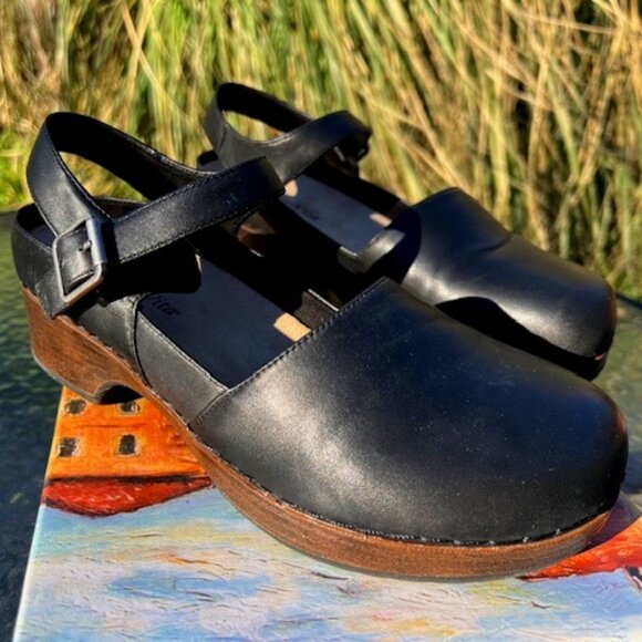 Bella Vita Jaycina Contemporary Clog Black Leather 9WW - Picture 1 of 7